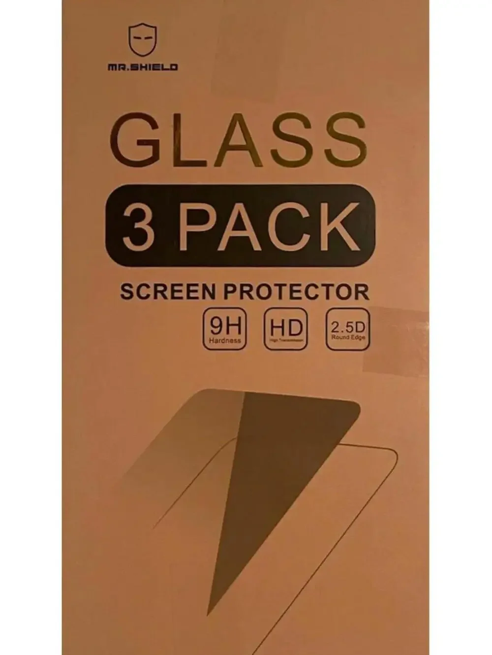 Mr. Shield ~ Glass Screen Protector ~ For iPhone 7+/ 8+ ~ 3 Pack ~ NEW